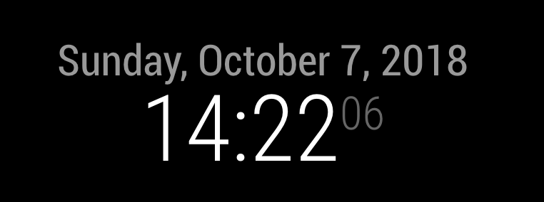 Current time